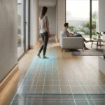 Diseño Interior Contemporáneo con Suelo Inteligente y Vista al Jardín - Render Fotorrealista